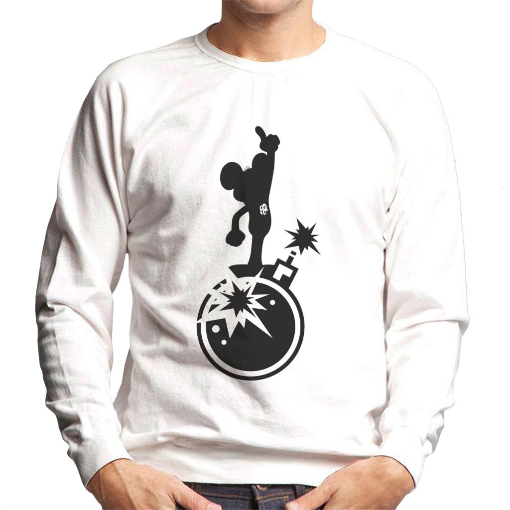 Danger Mouse Explosion Silhouette Men's Sweatshirt-ALL + EVERY