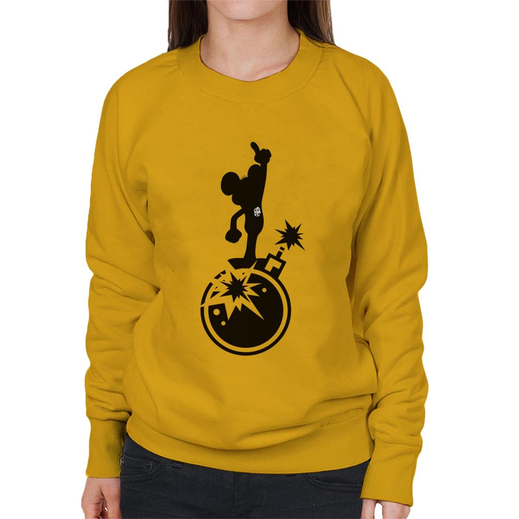 Danger Mouse Explosion Silhouette Women's Sweatshirt-ALL + EVERY