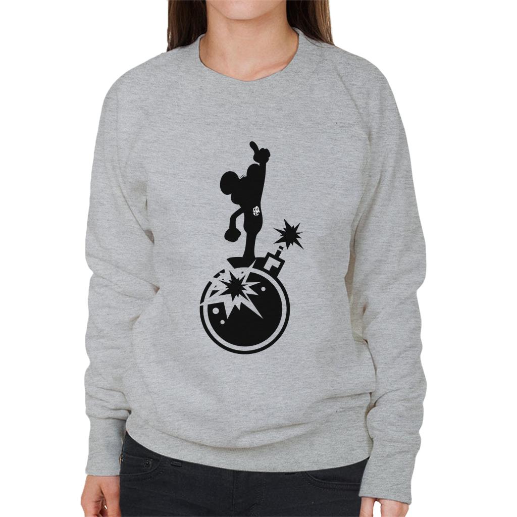 Danger Mouse Explosion Silhouette Women's Sweatshirt-ALL + EVERY