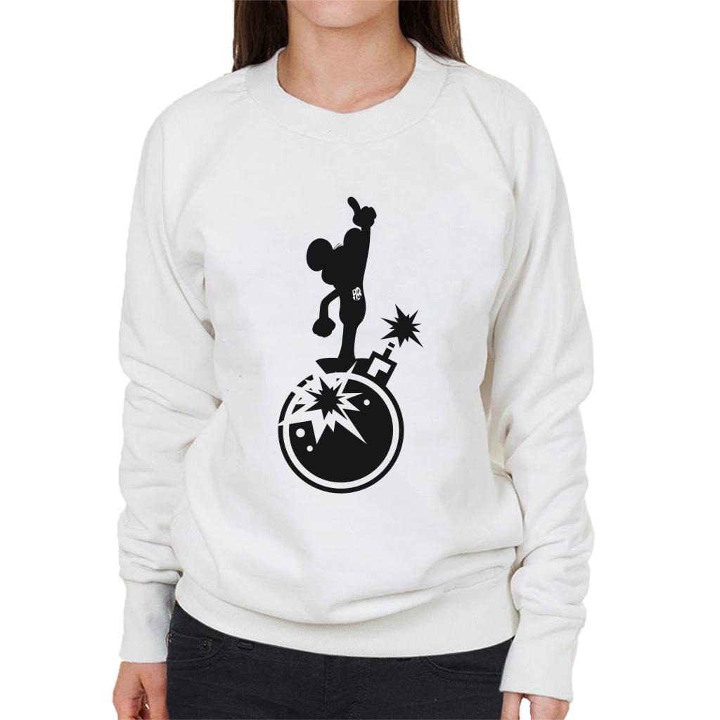 Danger Mouse Explosion Silhouette Women's Sweatshirt-ALL + EVERY