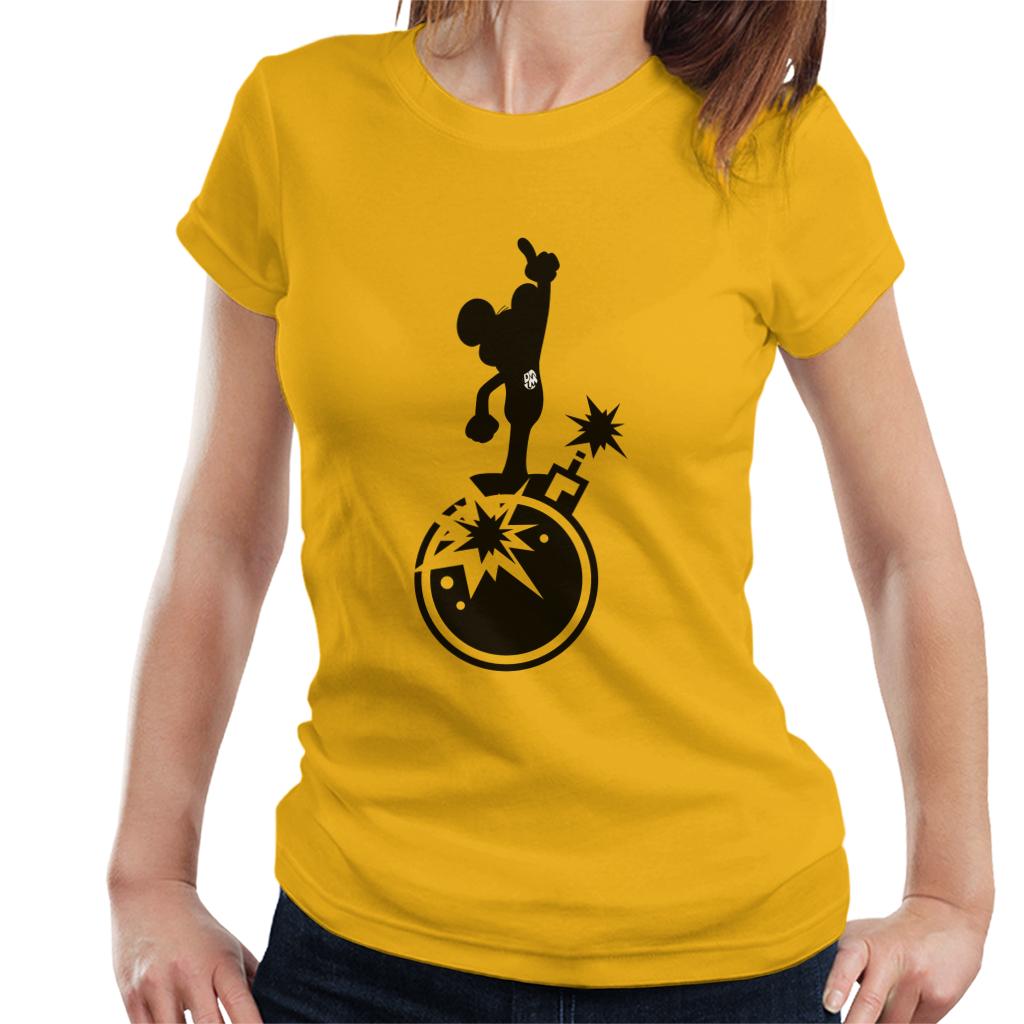 Danger Mouse Explosion Silhouette Women's T-Shirt-ALL + EVERY