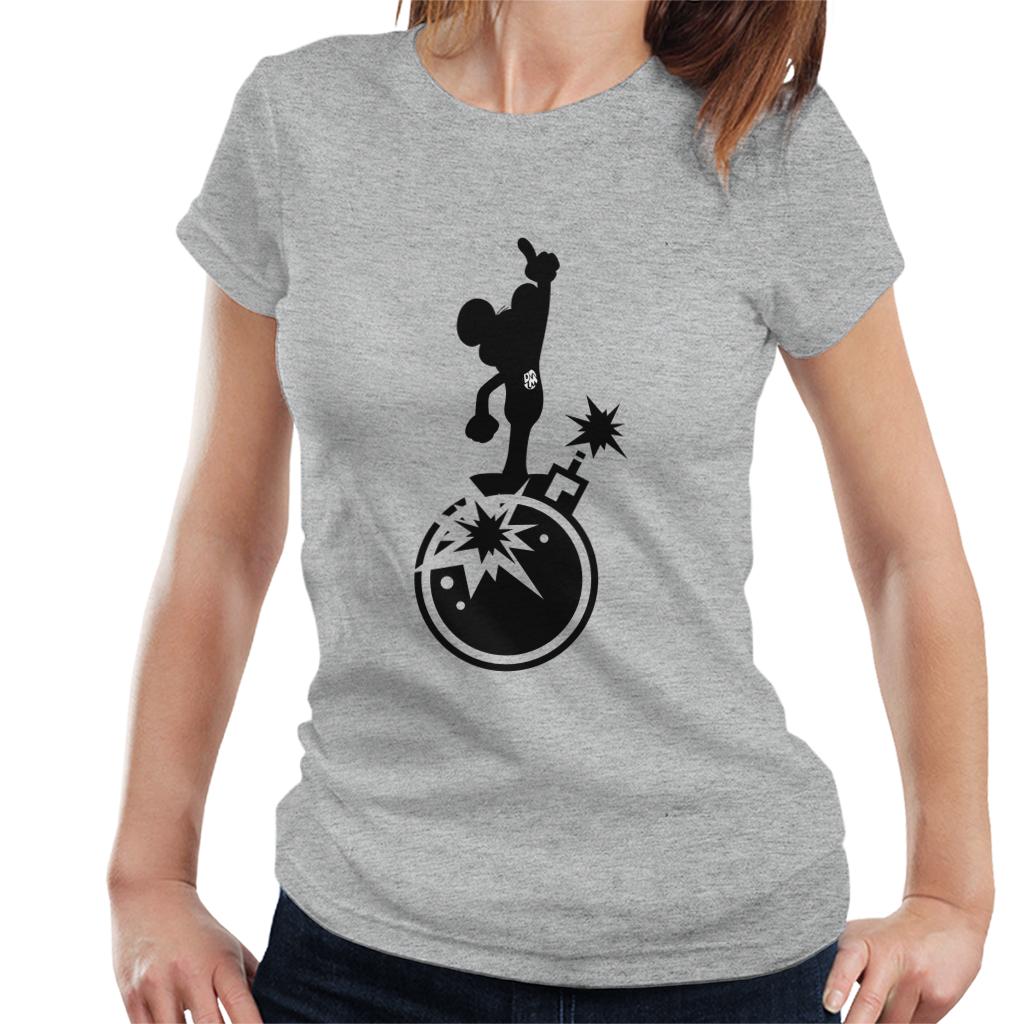 Danger Mouse Explosion Silhouette Women's T-Shirt-ALL + EVERY