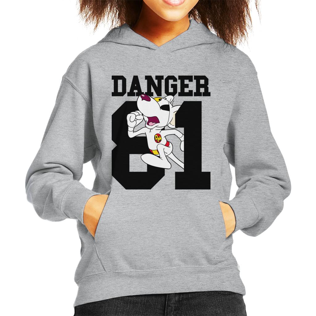 Danger Mouse Running 81 Kid's Hooded Sweatshirt-ALL + EVERY