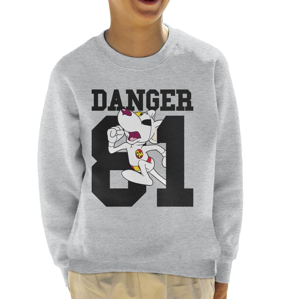 Danger Mouse Running 81 Kid's Sweatshirt-ALL + EVERY