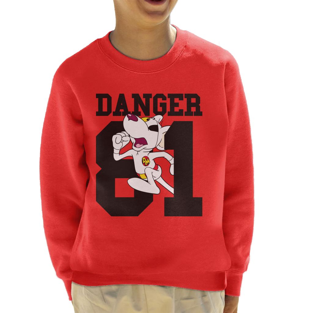 Danger Mouse Running 81 Kid's Sweatshirt-ALL + EVERY