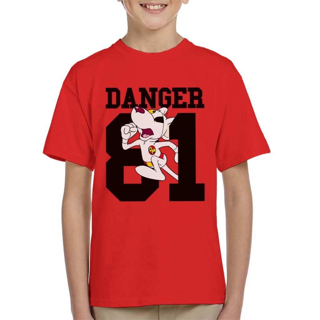 Danger Mouse Running 81 Kid's T-Shirt-ALL + EVERY