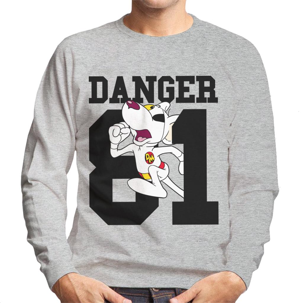 Danger Mouse Running 81 Men's Sweatshirt-ALL + EVERY