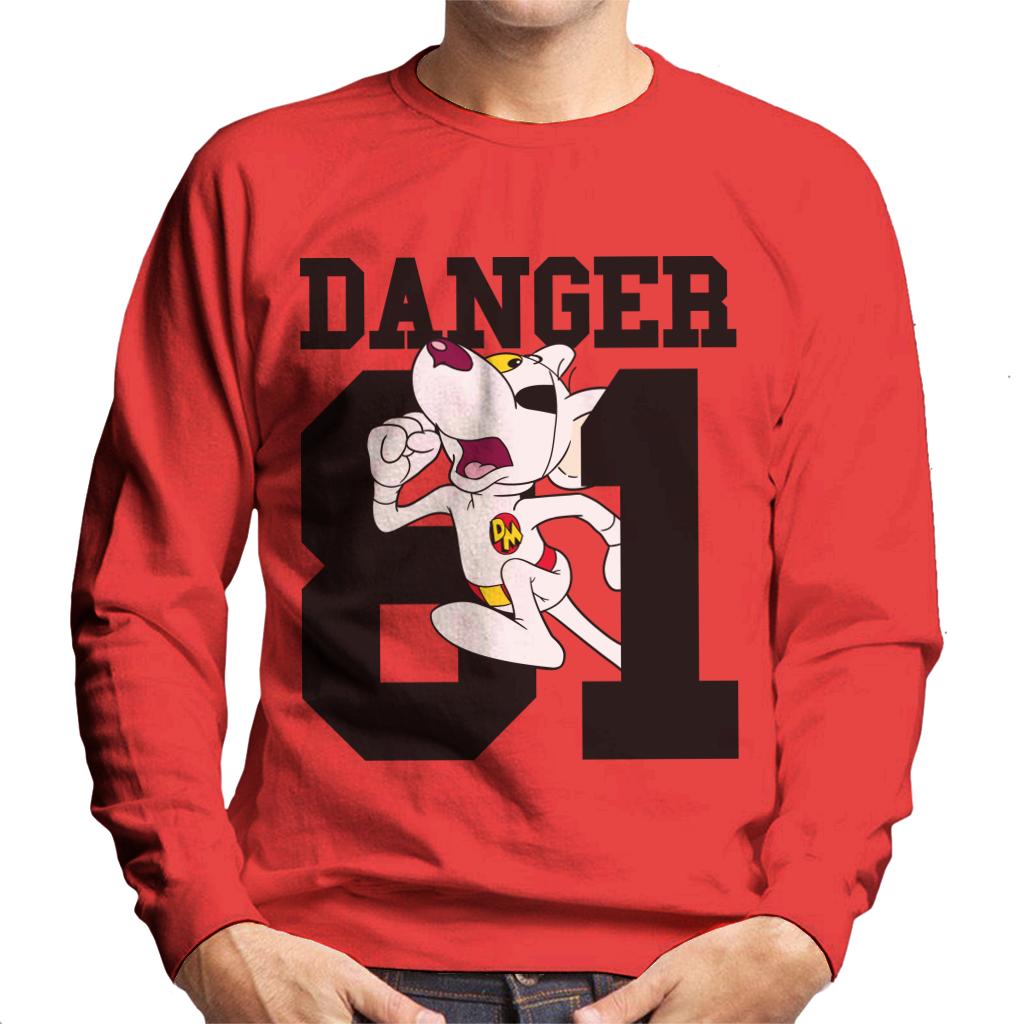 Danger Mouse Running 81 Men's Sweatshirt-ALL + EVERY