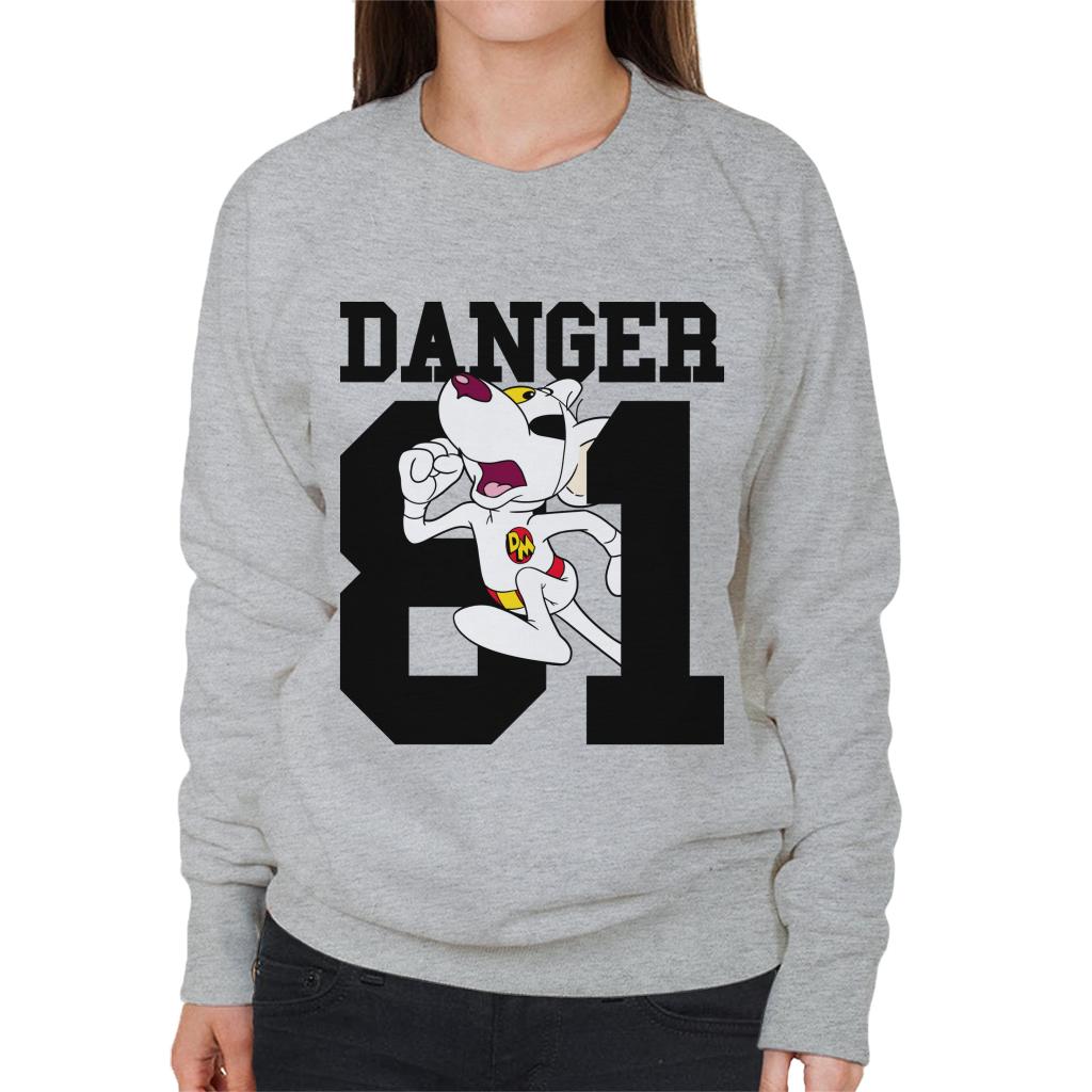 Danger Mouse Running 81 Women's Sweatshirt-ALL + EVERY