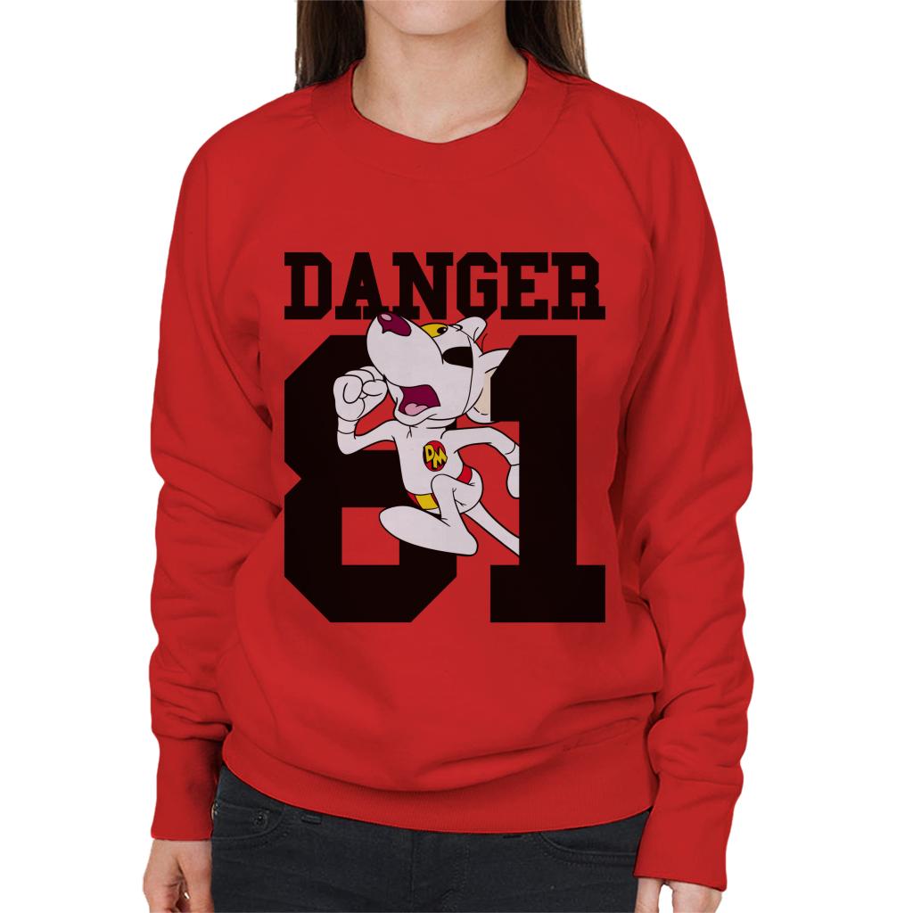 Danger Mouse Running 81 Women's Sweatshirt-ALL + EVERY