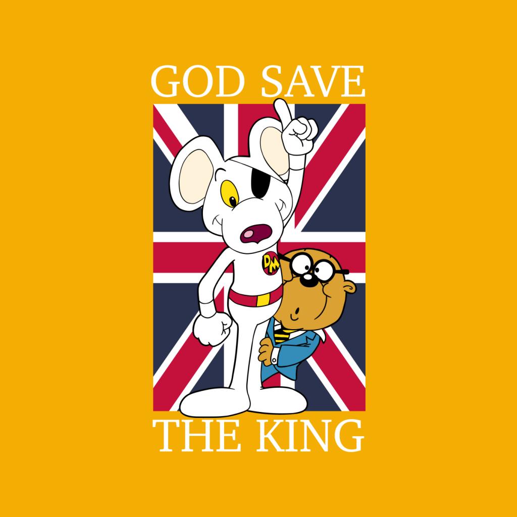 Danger Mouse God Save The King Kid's T-Shirt-ALL + EVERY