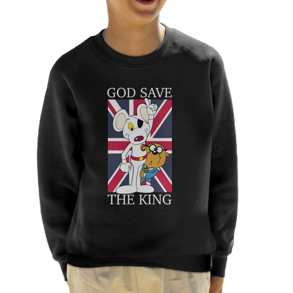 Danger Mouse God Save The King Kid's Sweatshirt-ALL + EVERY