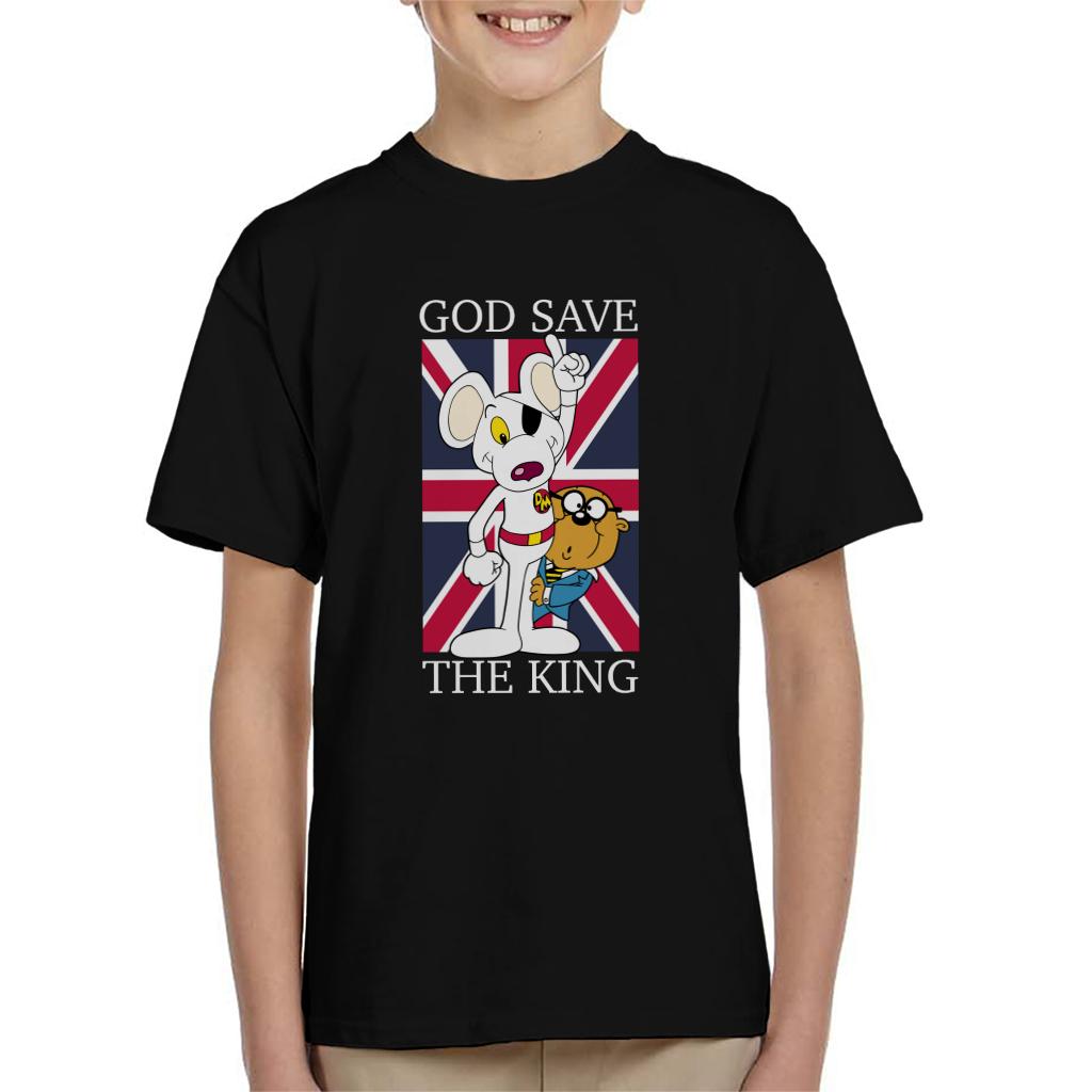 Danger Mouse God Save The King Kid's T-Shirt-ALL + EVERY