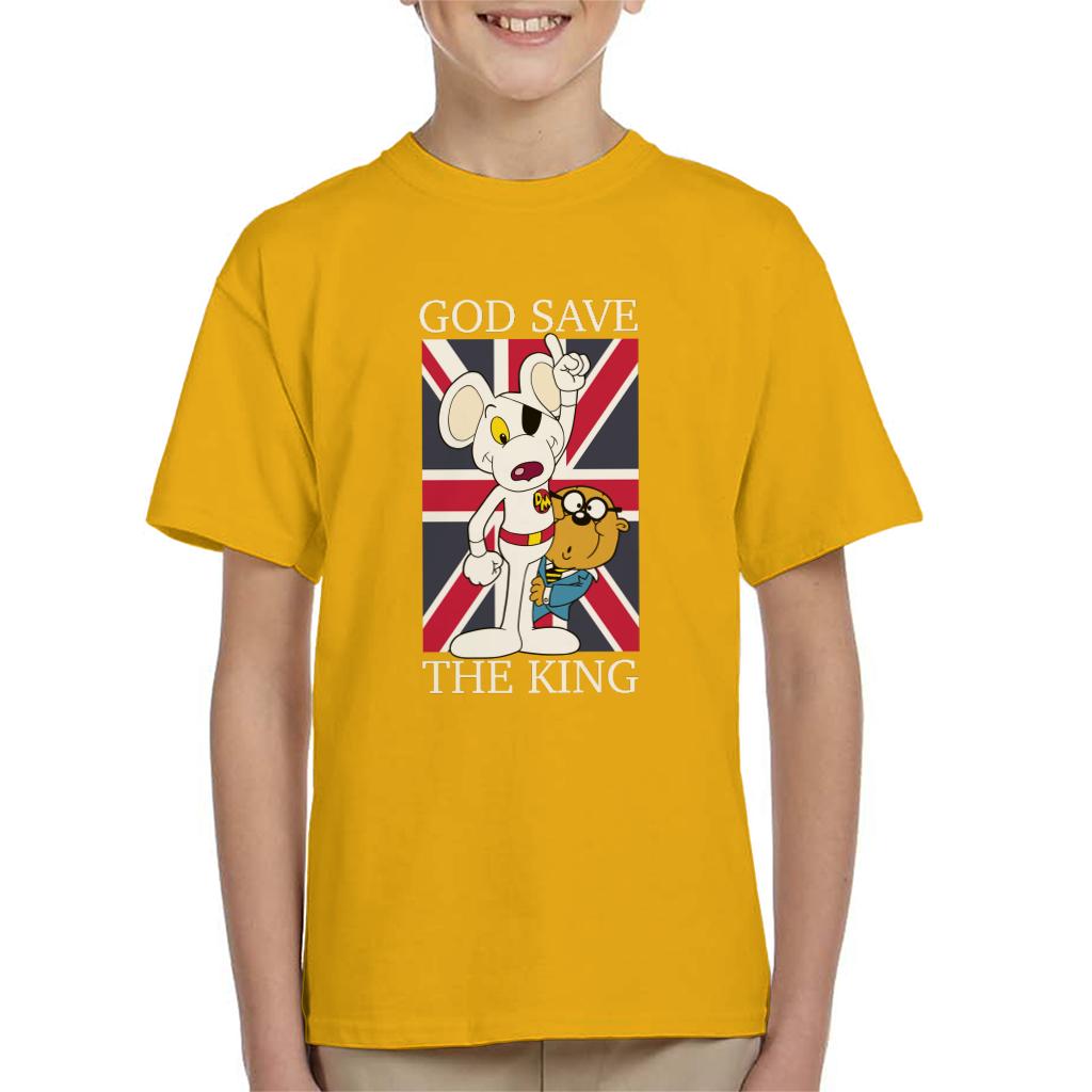 Danger Mouse God Save The King Kid's T-Shirt-ALL + EVERY