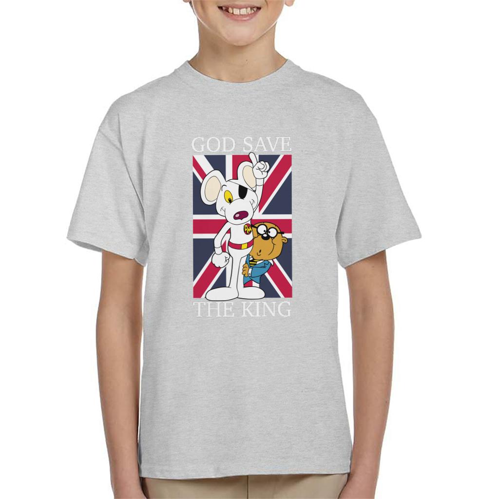 Danger Mouse God Save The King Kid's T-Shirt-ALL + EVERY