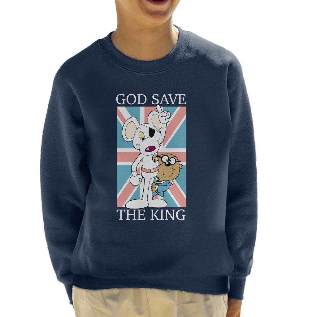 Danger Mouse God Save The King Union Jack Kid's Sweatshirt-ALL + EVERY