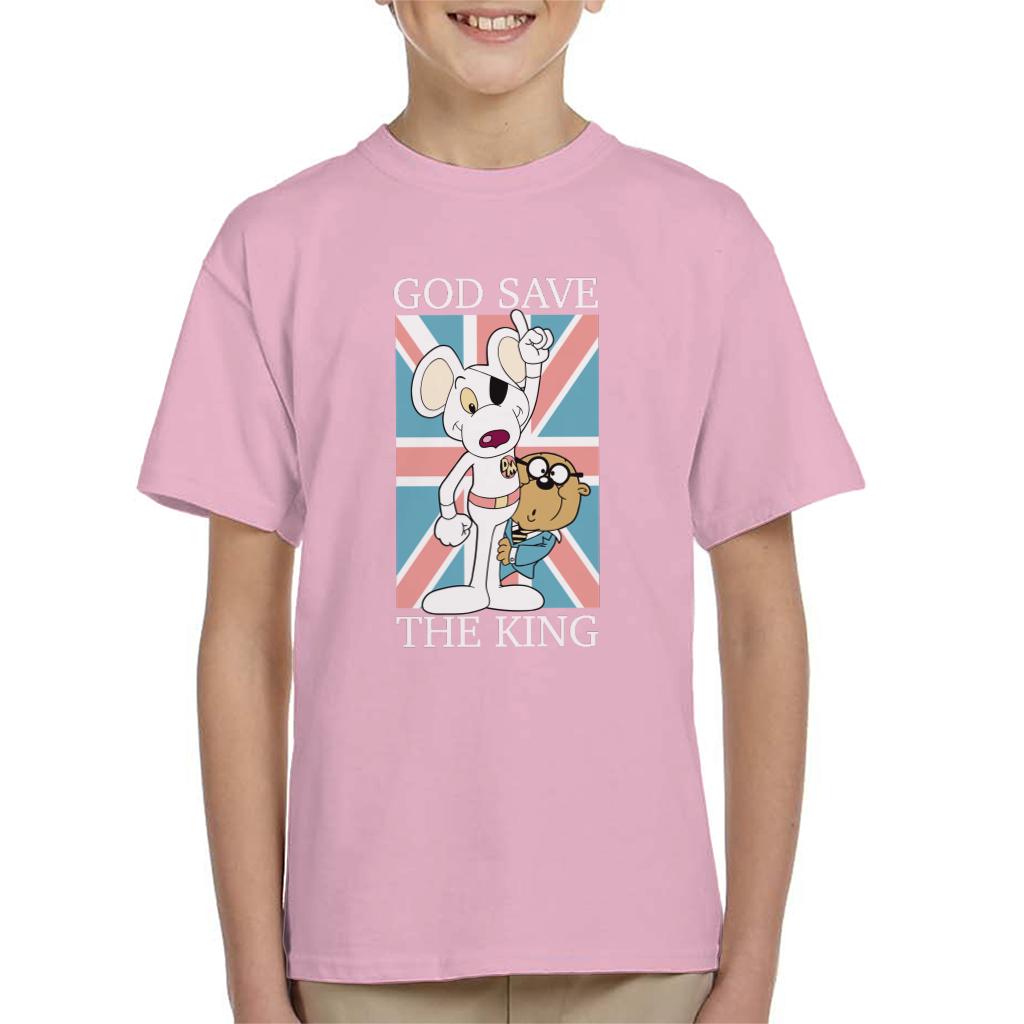 Danger Mouse God Save The King Union Jack Kid's T-Shirt-ALL + EVERY