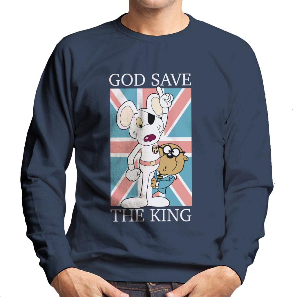 Danger Mouse God Save The King Union Jack Men's Sweatshirt-ALL + EVERY