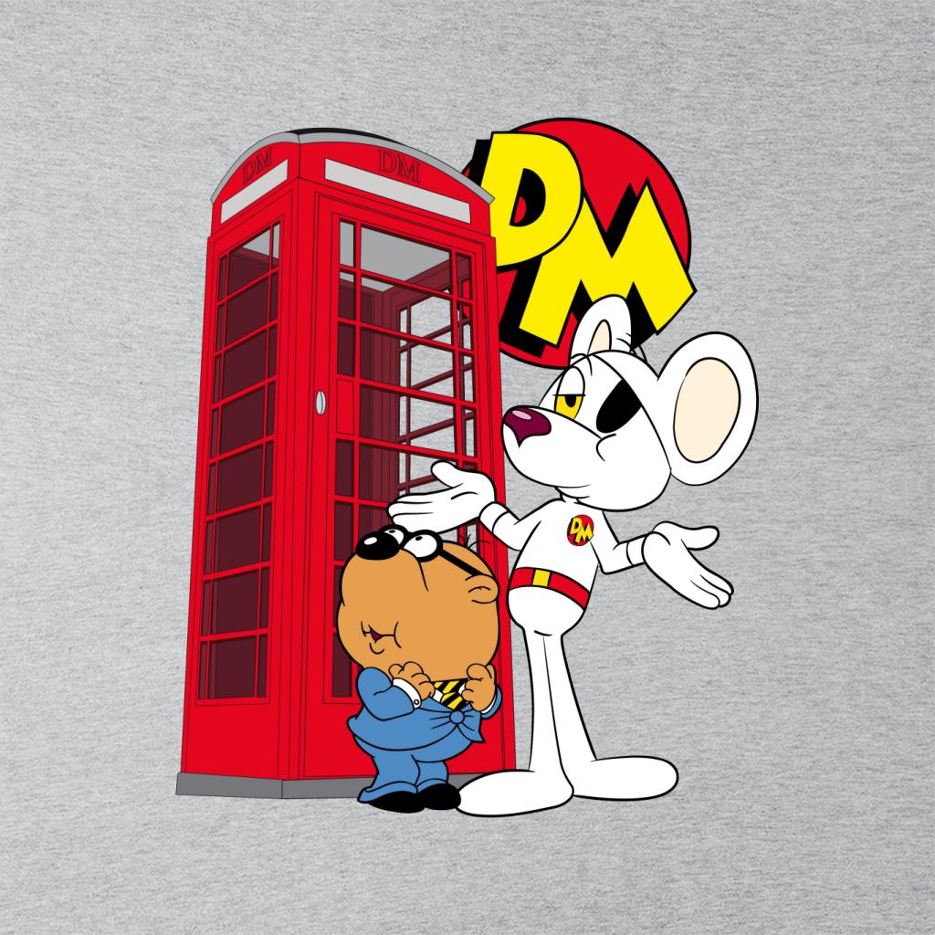 Danger Mouse Red Telephone Box Men's T-Shirt-ALL + EVERY