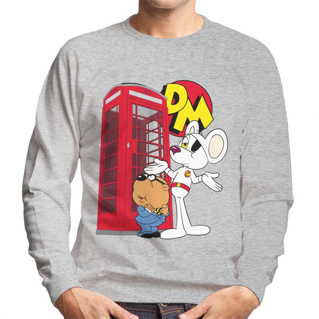 Danger Mouse Red Telephone Box Men's Sweatshirt-ALL + EVERY