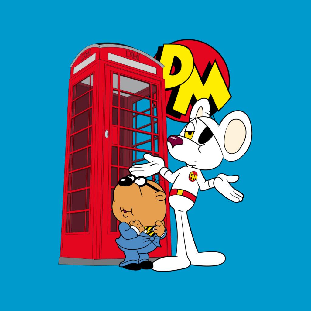 Danger Mouse Red Telephone Box Kid's Sweatshirt-ALL + EVERY