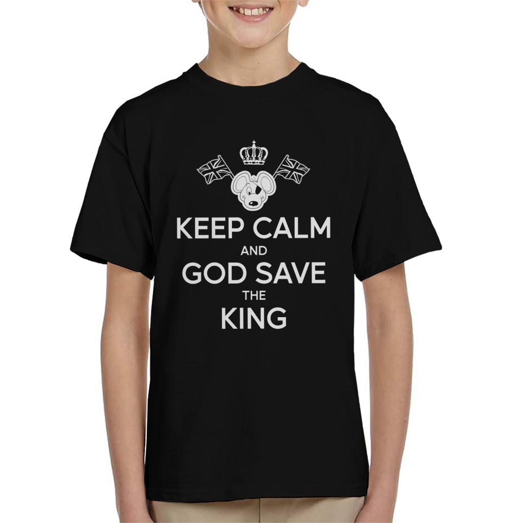 Danger Mouse Keep Calm And God Save The King Kid's T-Shirt-ALL + EVERY