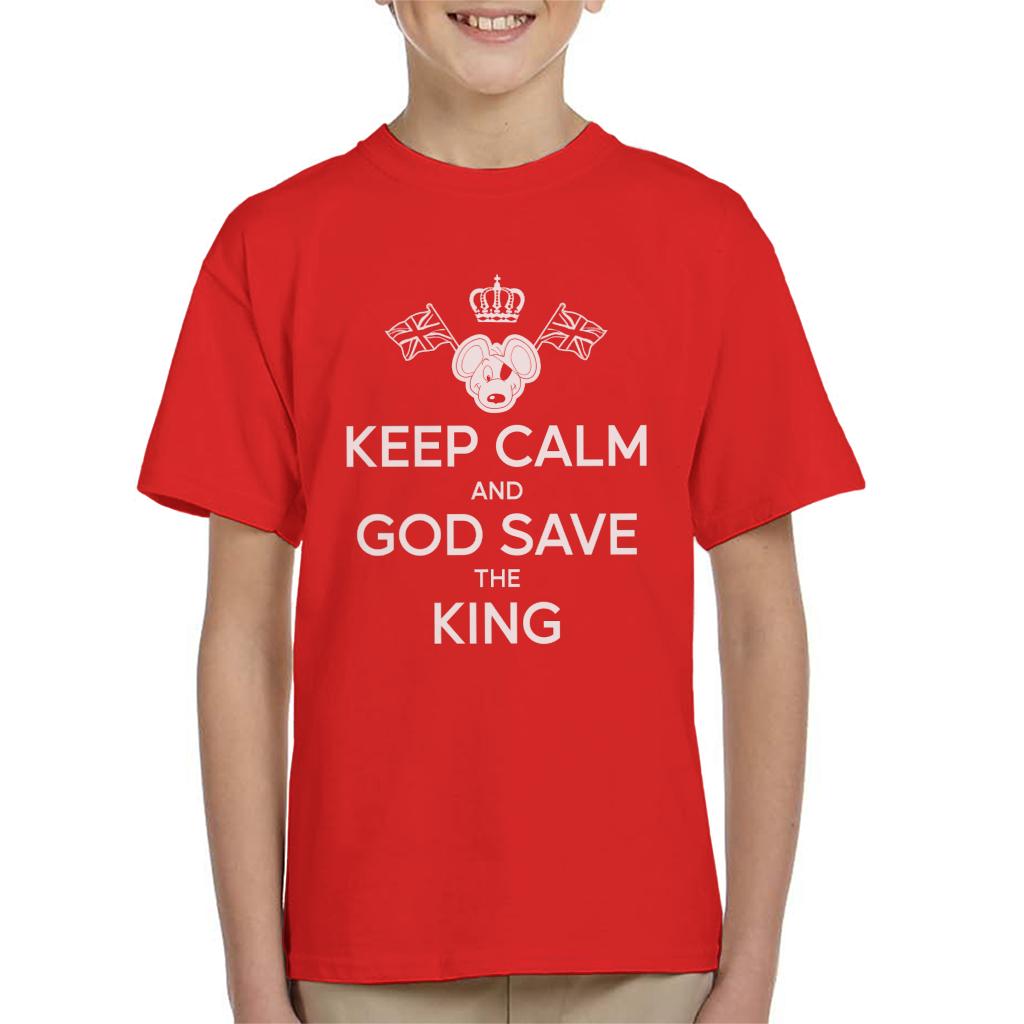 Danger Mouse Keep Calm And God Save The King Kid's T-Shirt-ALL + EVERY