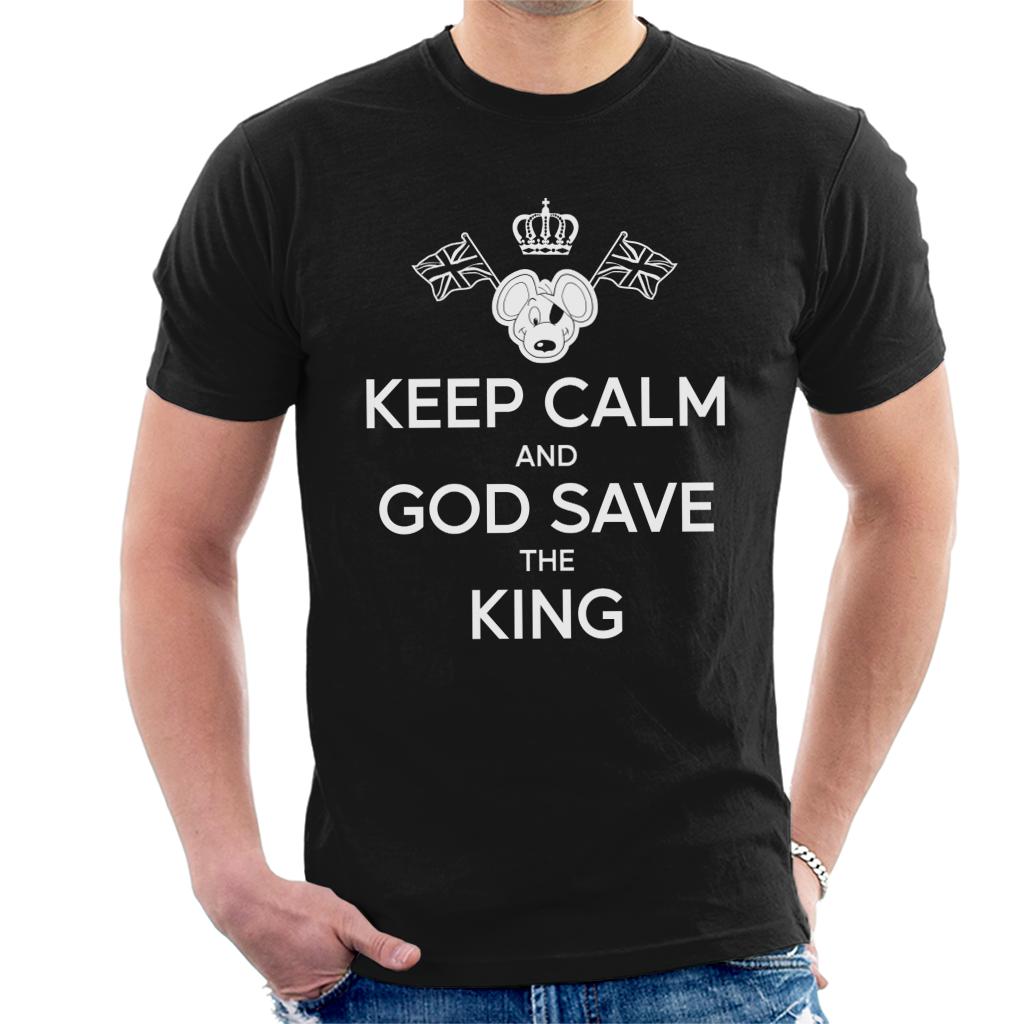 Danger Mouse Keep Calm And God Save The King Men's T-Shirt-ALL + EVERY