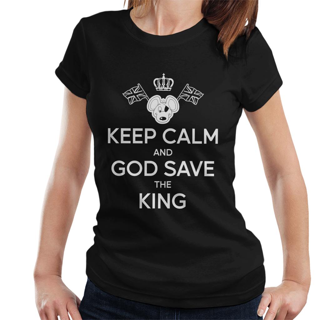 Danger Mouse Keep Calm And God Save The King Women's T-Shirt-ALL + EVERY