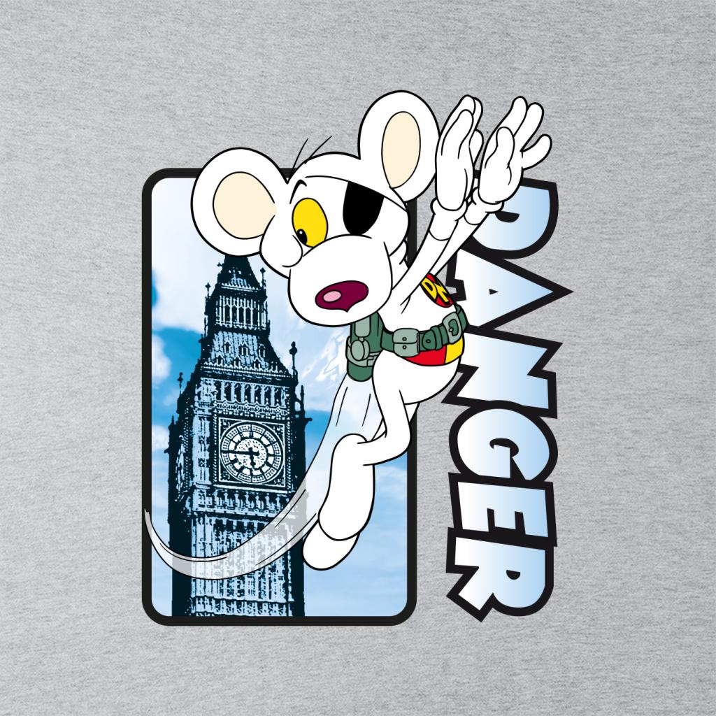 Danger Mouse Flying Past Big Ben Men's T-Shirt-ALL + EVERY