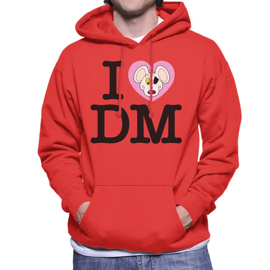 Danger Mouse I Love DM Men's Hooded Sweatshirt-ALL + EVERY