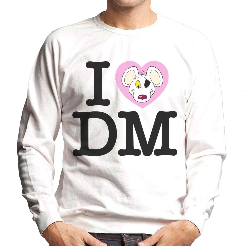 Danger Mouse I Love DM Men's Sweatshirt-ALL + EVERY