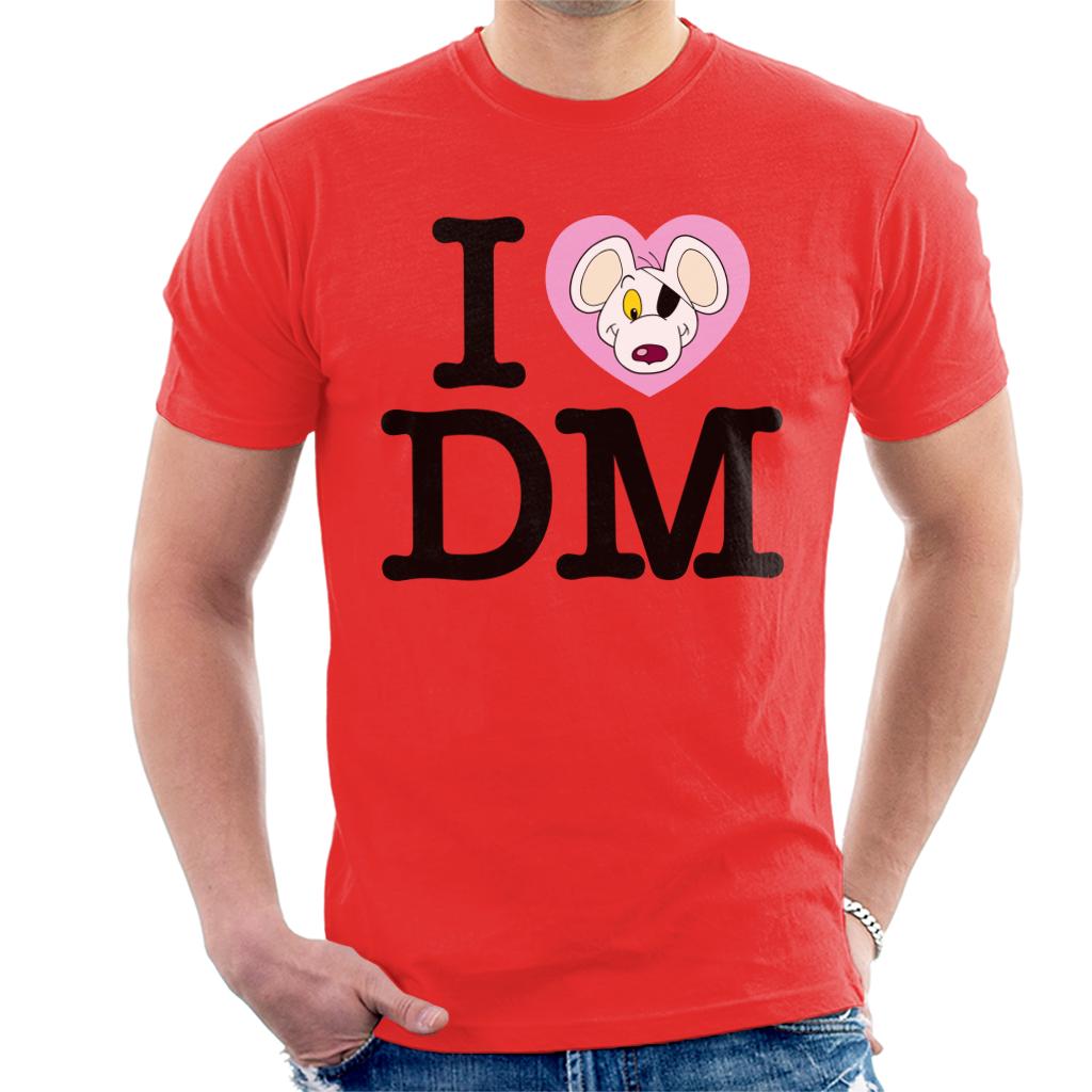 Danger Mouse I Love DM Men's T-Shirt-ALL + EVERY