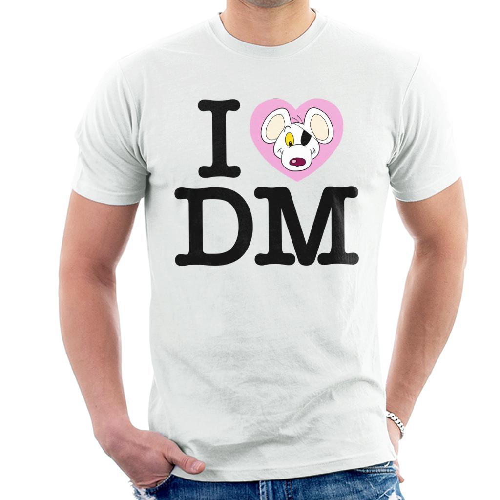 Danger Mouse I Love DM Men's T-Shirt-ALL + EVERY