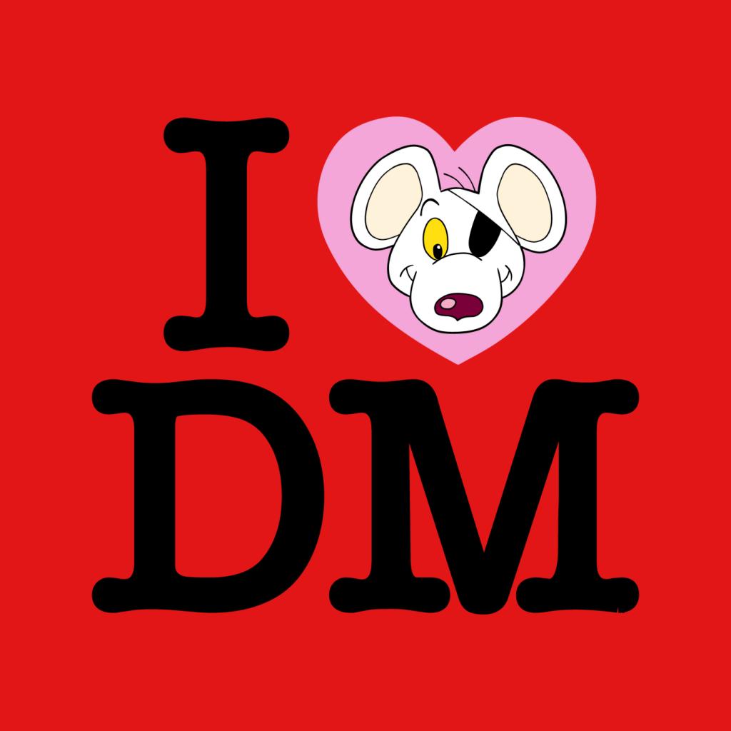 Danger Mouse I Love DM Kid's T-Shirt-ALL + EVERY