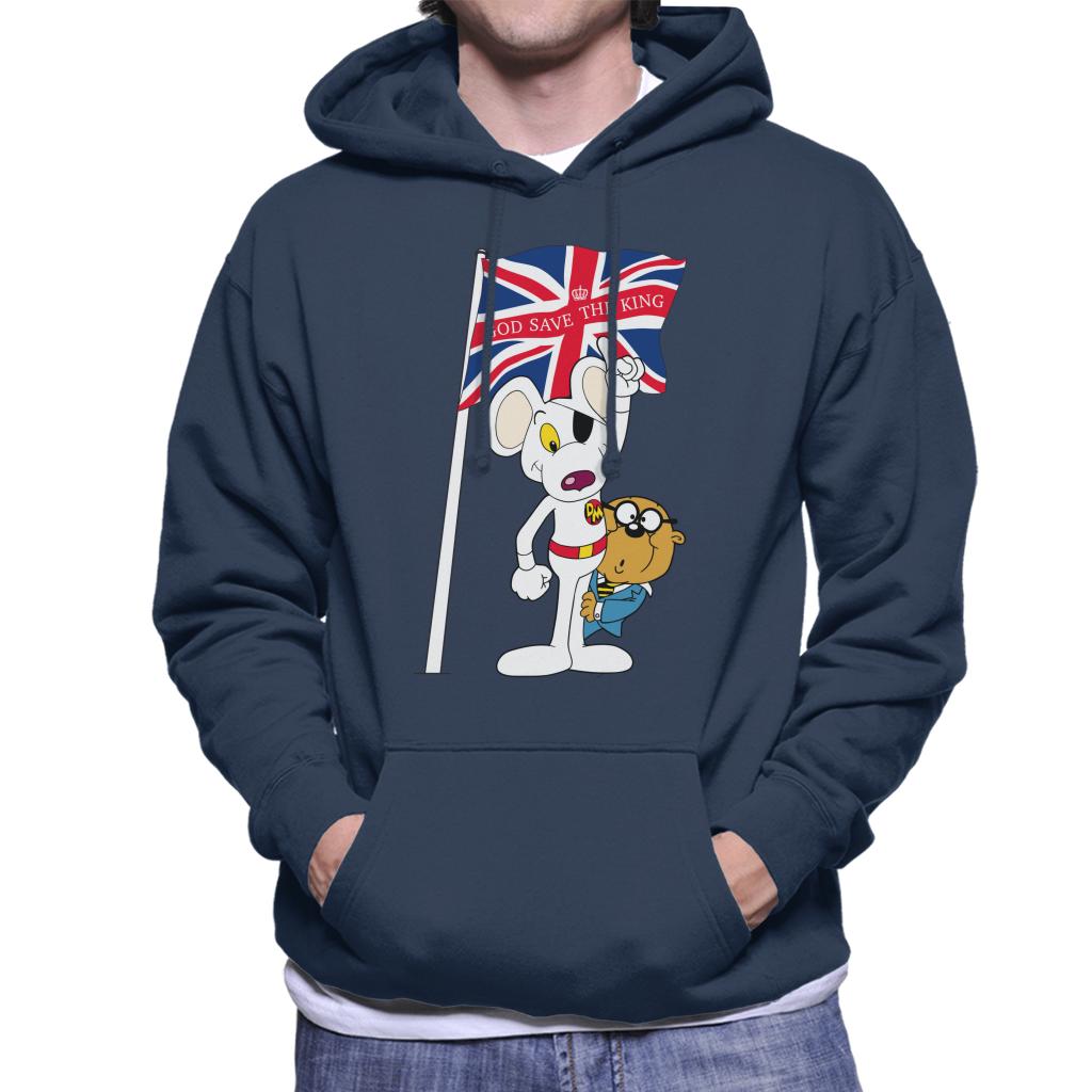 Danger Mouse Union Jack Flag God Save The King Men's Hooded Sweatshirt-ALL + EVERY