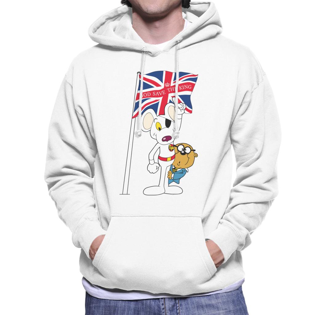 Danger Mouse Union Jack Flag God Save The King Men's Hooded Sweatshirt-ALL + EVERY