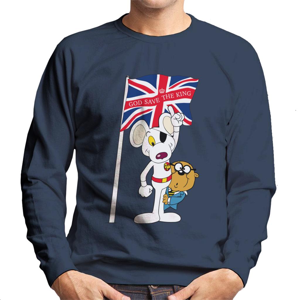 Danger Mouse Union Jack Flag God Save The King Men's Sweatshirt-ALL + EVERY