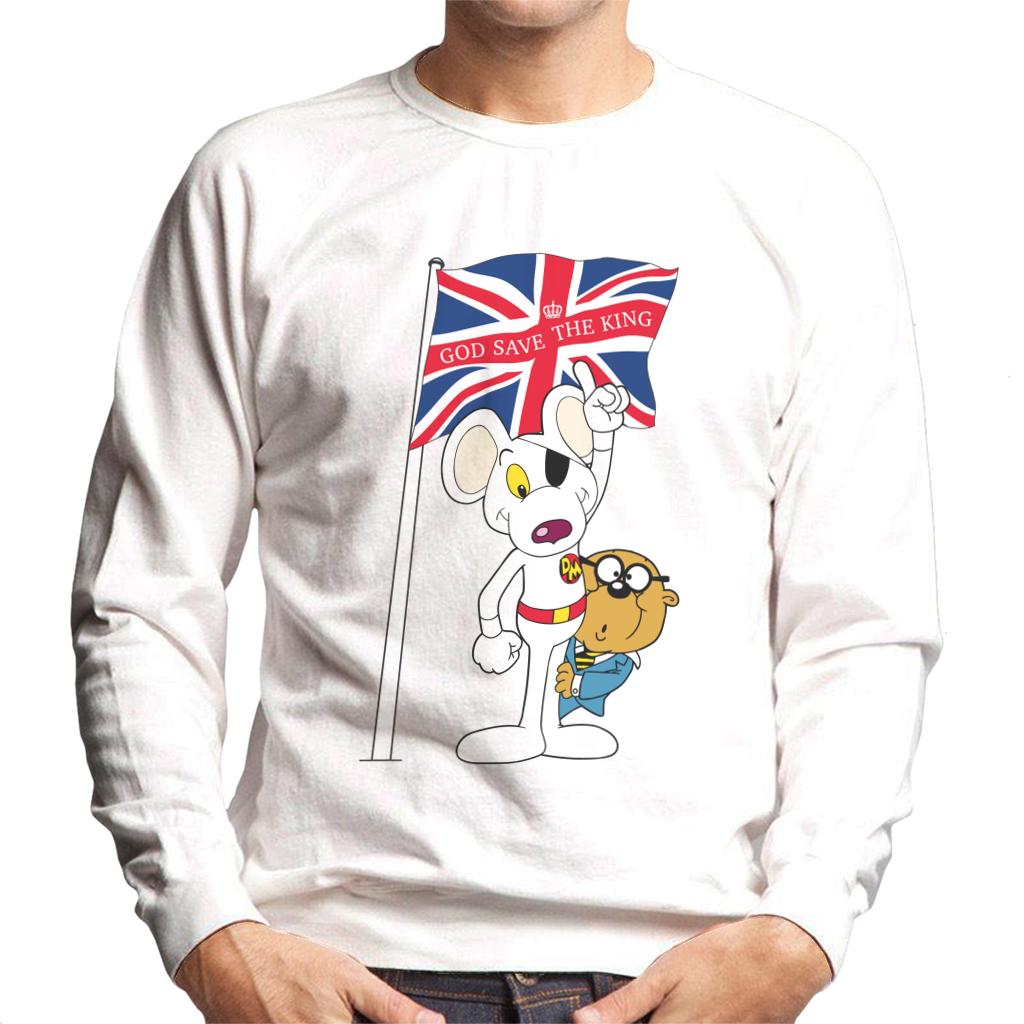 Danger Mouse Union Jack Flag God Save The King Men's Sweatshirt-ALL + EVERY