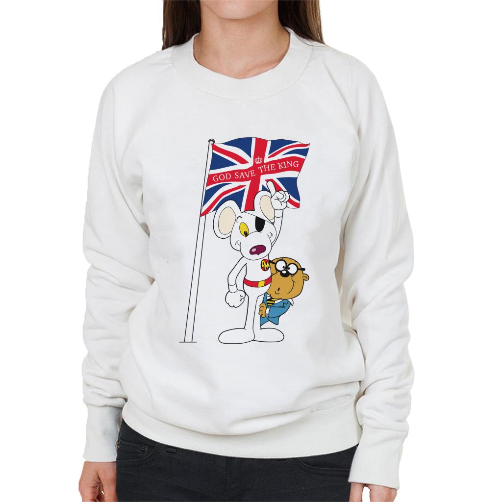 Danger Mouse Union Jack Flag God Save The King Women's Sweatshirt-ALL + EVERY