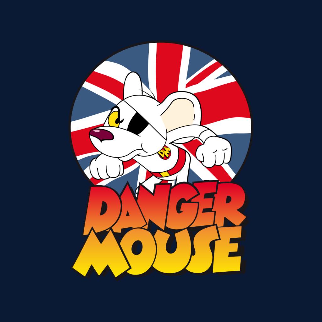 Danger Mouse Frowning Union Jack Men's T-Shirt-ALL + EVERY