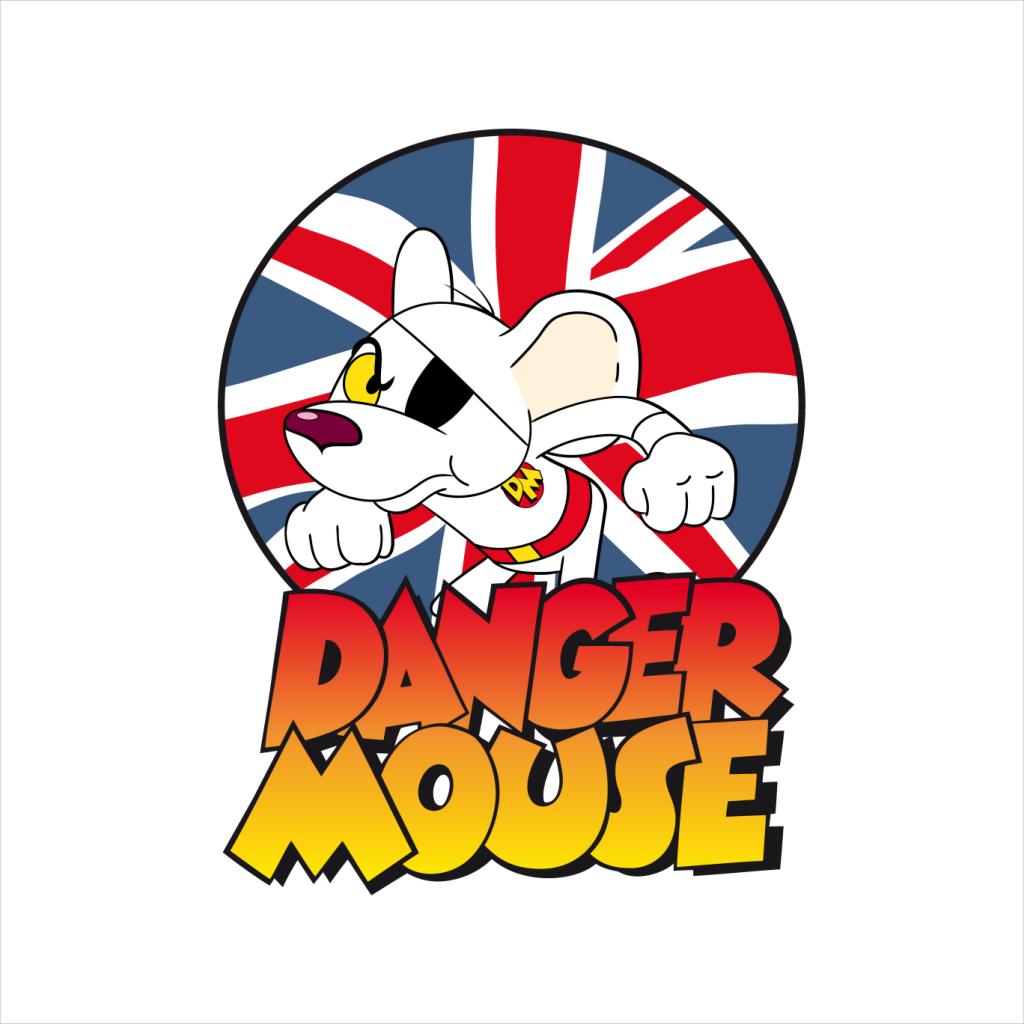 Danger Mouse Frowning Union Jack Men's T-Shirt-ALL + EVERY