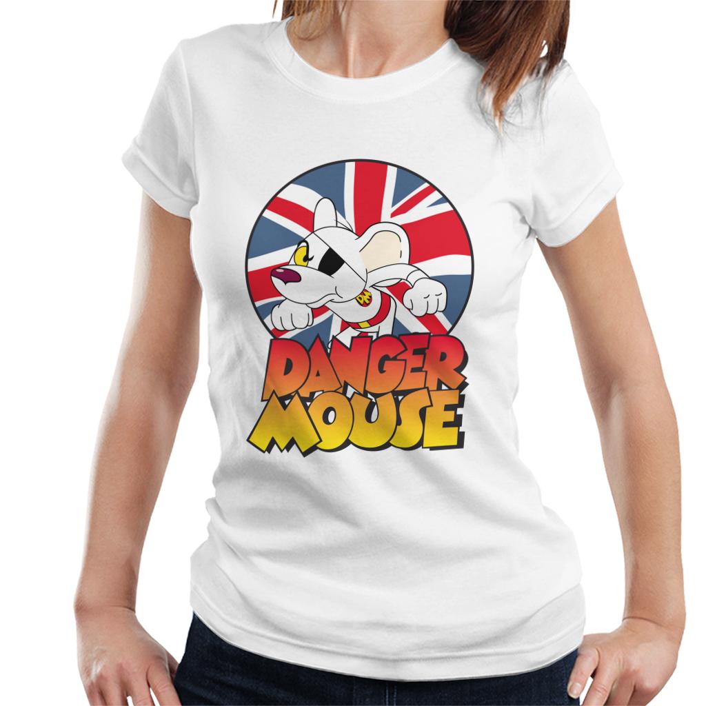 Danger Mouse Frowning Union Jack Women's T-Shirt-ALL + EVERY