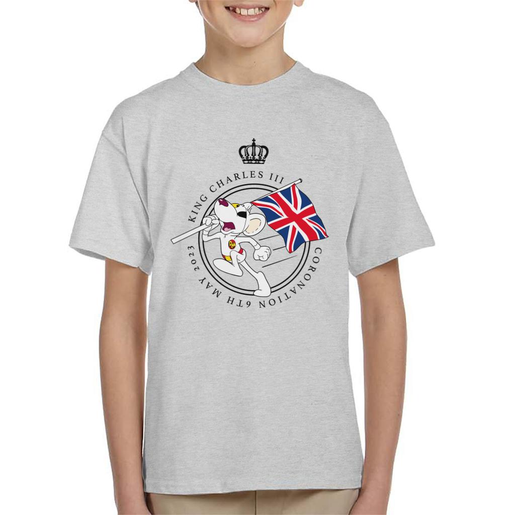 Danger Mouse King Charles III Coronation 2023 Kid's T-Shirt-ALL + EVERY