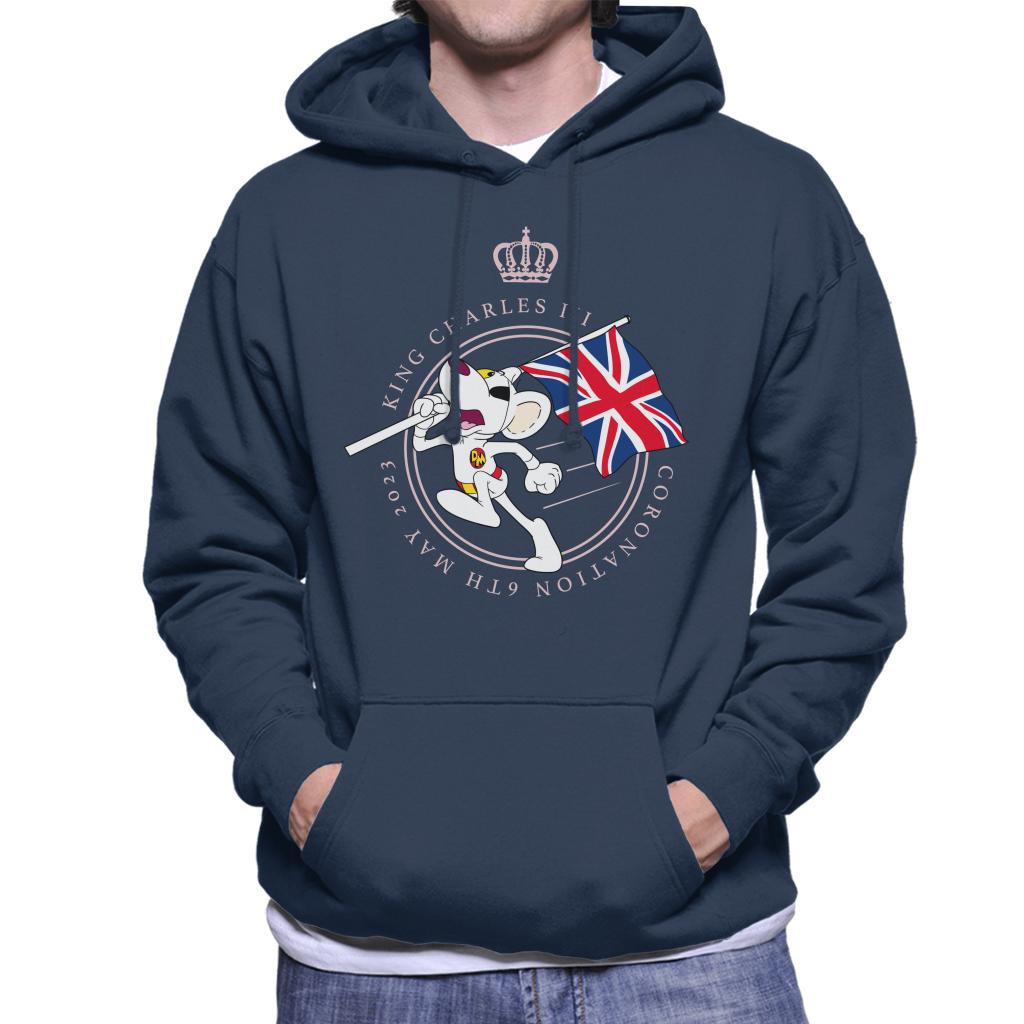 Danger Mouse King Charles III Coronation 2023 Union Jack Men's Hooded Sweatshirt-ALL + EVERY