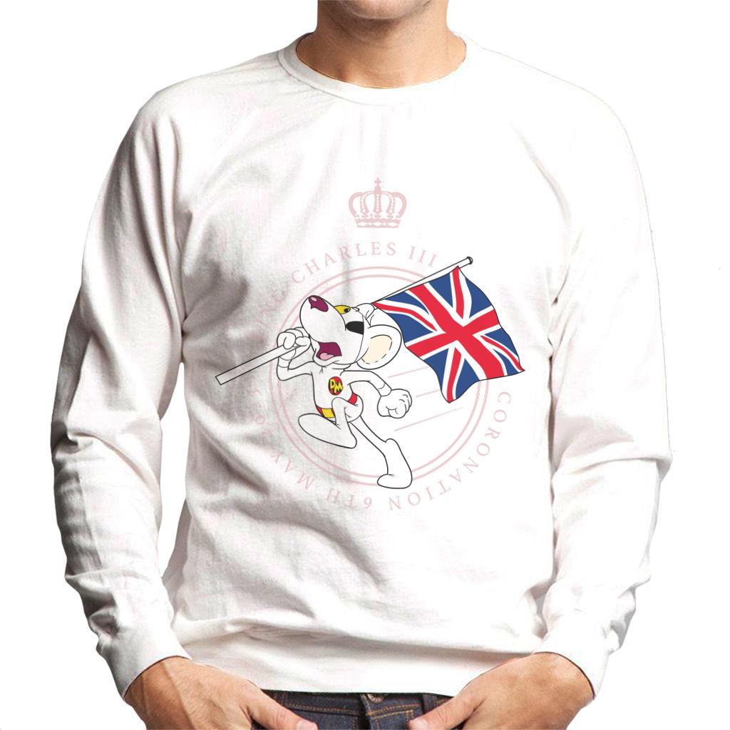 Danger Mouse King Charles III Coronation 2023 Union Jack Men's Sweatshirt-ALL + EVERY