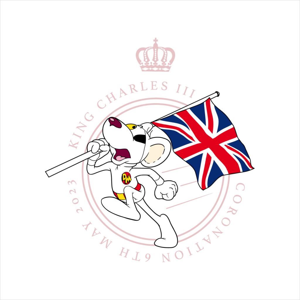 Danger Mouse King Charles III Coronation 2023 Union Jack Kid's T-Shirt-ALL + EVERY