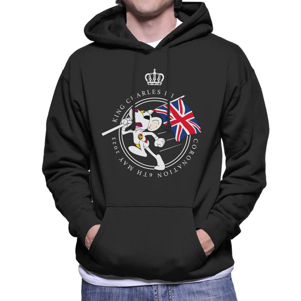 Danger Mouse Union Jack King Charles III 2023 Coronation Men's Hooded Sweatshirt-ALL + EVERY