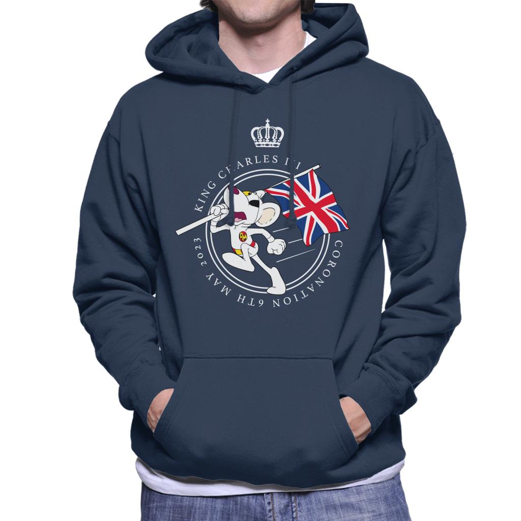 Danger Mouse Union Jack King Charles III 2023 Coronation Men's Hooded Sweatshirt-ALL + EVERY