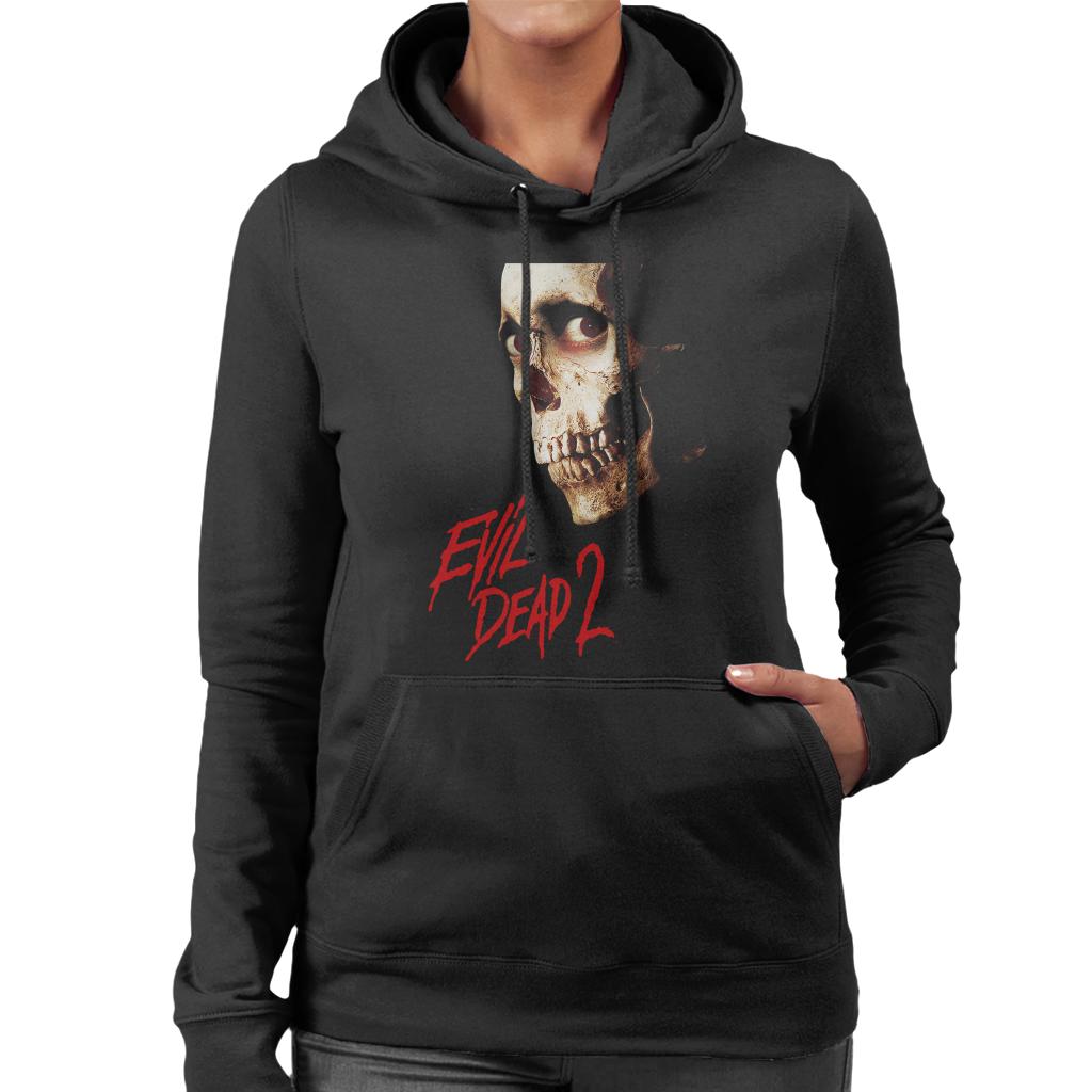 Evil Dead 2 Cinematic Skull Women's Hooded Sweatshirt-ALL + EVERY